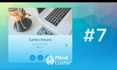 Tutorial Tarjeta de Presentación Portafolio Parte 7 Trabajando en la flecha de anterior