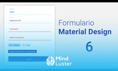 Taller Como hacer un Formulario estilo Material Design 6 Validando Inputs