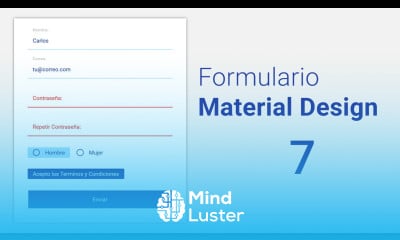 Taller Como hacer un Formulario estilo Material Design 7 Validando Radio Button y Checkbox