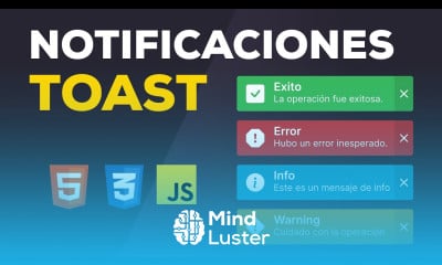 Como hacer un sistema de notificaciones toast con animaciones HTML CSS y Javascript