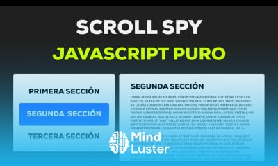 Como hacer el componente Scroll Spy con Javascript puro
