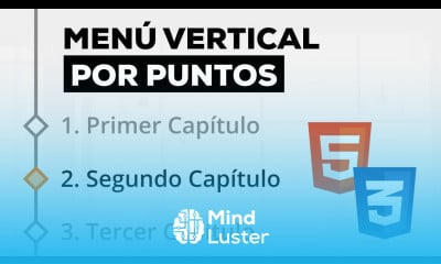 Menú Vertical por Puntos estilo temario con HTML y CSS