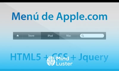 Como hacer el menú horizontal de Apple com con HTML5 CSS3 y Jquery