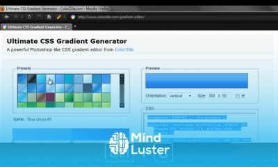 CSS3 Generar degradados con Ultimate CSS Gradient Generator