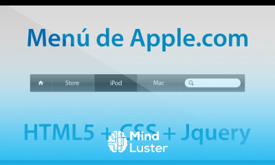 Como hacer el menú horizontal de Apple com con HTML5 CSS3 y Jquery