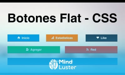 Como hacer botones Flat usando iconos con CSS