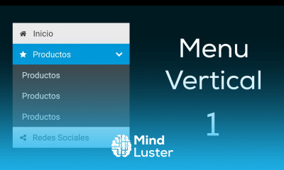 Como hacer un Menú Vertical estilo Acordeón con HTML CSS y Jquery Parte 1