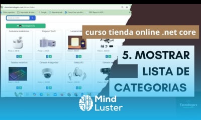 Como crear una tienda online 5 Mostrar lista de categorías