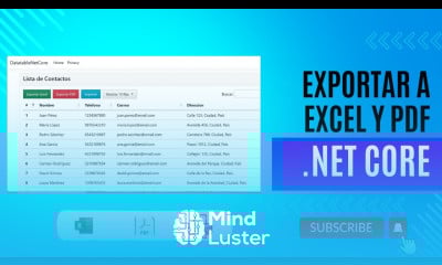 Cómo exportar a Excel PDF e imprimir reportes con DataTables jQuery en NET Core