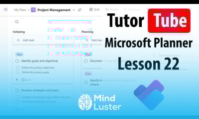 Microsoft Planner Lesson 22 Choosing Project Background