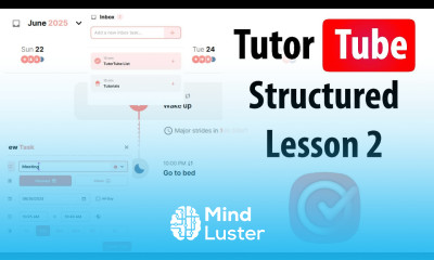 Structured Lesson 2 Creating a New Planned Task