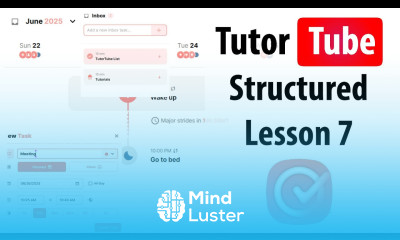 Structured Lesson 7 Setting Time and Duration for Tasks