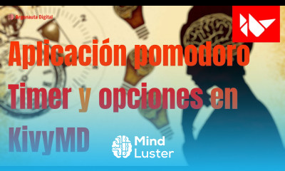 Aplicación Pomodoro con KivyMD Timer y opciones globales