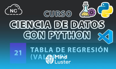 Curso de Ciencia de Datos con Python Tabla de regresión Valor P 21