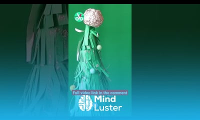 Christmas Tree with Paper Foil shorts christmastree diytree