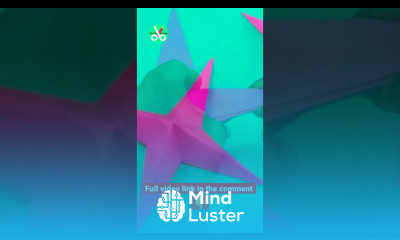 DIY Hanging Paper 3d Star shorts diystar 3dstar