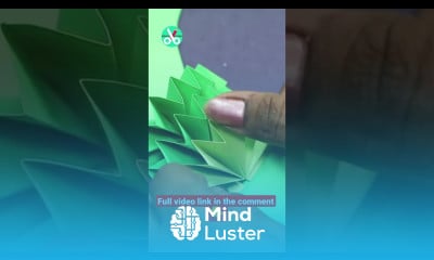 DIY Christmas Accordion Paper Folding Wreath shorts diywreath