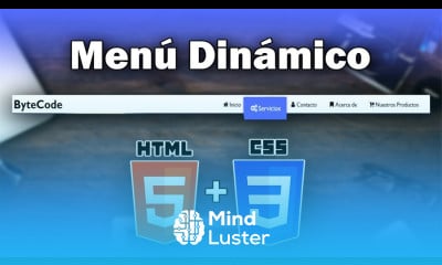 Como crear un Menú Dinámico HTML5 y CSS3