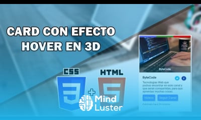 Como Hacer Una Tarjeta De Presentación Efecto Hover HTML5 y CSS3 2018 Card