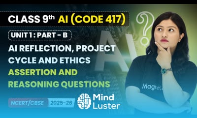 Assertion and Reasoning Questions Class 9 AI Unit 1 CODE 417 Part B CBSE 2025 26