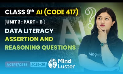 Data Literacy Assertion and Reasoning Questions Class 9 AI Unit 2 CODE 417 Part B CBSE