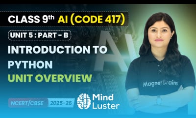Introduction to Python Unit Overview Class 9 AI Unit 5 CODE 417 Part B CBSE 2025 26