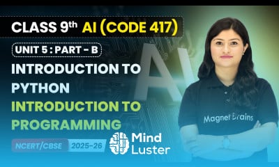 Introduction to Programming Introduction to Python Class 9 AI Unit 5 CODE 417 Part B CBSE