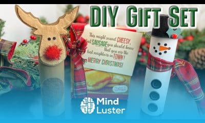 SNOWMAN and Reindeer Neighborhood Christmas Gift CUTE and easy