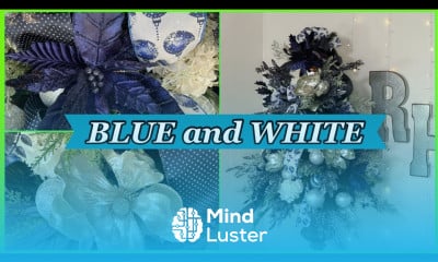 How To Decorate A Christmas Tree Step By Step In Blue And White GLAM CHRISTMAS TREE DECORATIONS