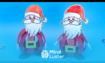 DIY christmas How to make paper santa claus Easy paper crafts