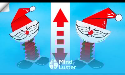 DIY santa claus Christmas moving paper toys Santa claus paper crafts