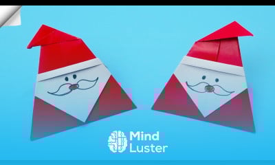 Christmas crafts origami santa claus Paper Santa Claus