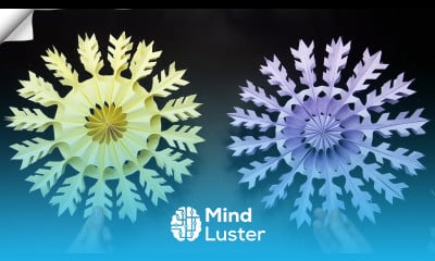 Easy 3d paper snowflake Easy christmas crafts