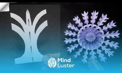 3D paper snowflake 3 diy easy way