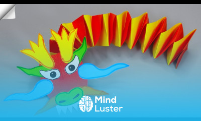 Paper DRAGON symbol 2024 Easy paper craft