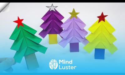 Christmas tree easy Christmas paper crafts 2024