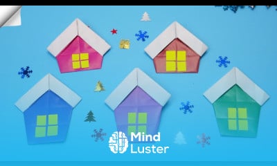 Christmas HOUSE paper How To Make Easy Paper House
