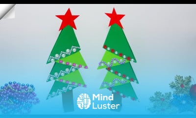 Christmas tree easy Christmas paper crafts 2024