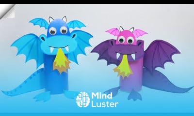 Paper DRAGON symbol 2024 Easy paper craft