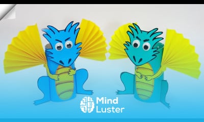 3d paper DRAGON Christmas paper crafts 2024