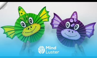 DIY 3D paper DRAGON Moving paper toys