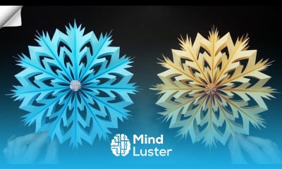 3D PAPER SNOWFLAKE easy