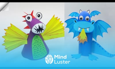 3 diy Amazing Paper DRAGON Moving paper toys