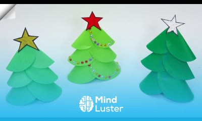 3D paper christmas TREE easy