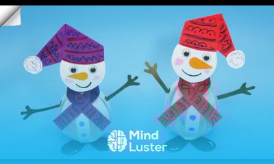 Easy Paper snowman Christmas crafts 2024
