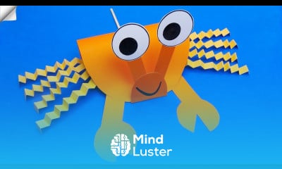 Amazing paper crab Moving paper toys