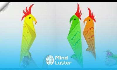 Easy paper PARROT How to make paper birds