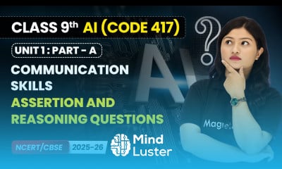 Assertion and Reasoning Questions Class 9th AI Unit 1 CODE 417 Part A CBSE 2025 26