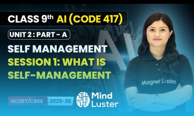 Session 1 What is Self Management Class 9 AI Unit 2 CODE 417 Part A CBSE 2025 26