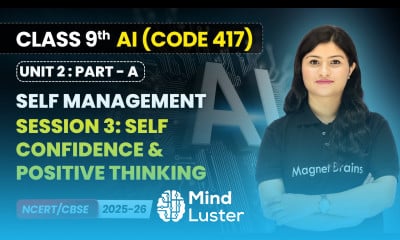Session 3 Self Confidence Positive Thinking Class 9 AI Unit 2 CODE 417 Part A CBSE 2025 26